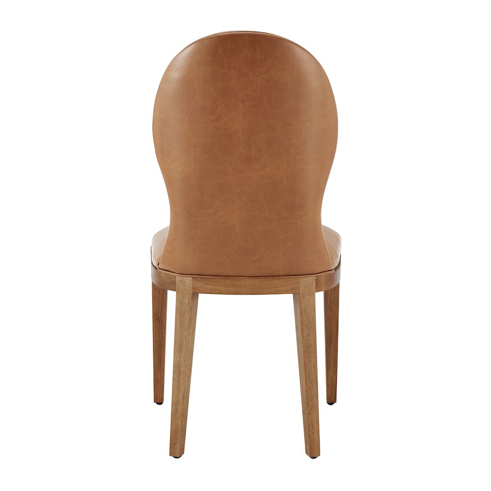 Eldoris Faux Leather Dining Side Chair, (Set of 2). Picture 4