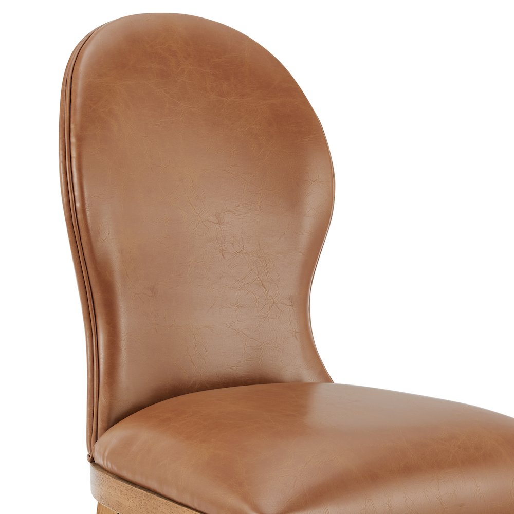 Eldoris Faux Leather Dining Side Chair, (Set of 2). Picture 7