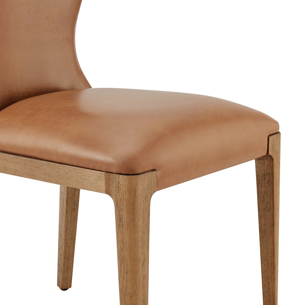Eldoris Faux Leather Dining Side Chair, (Set of 2). Picture 8