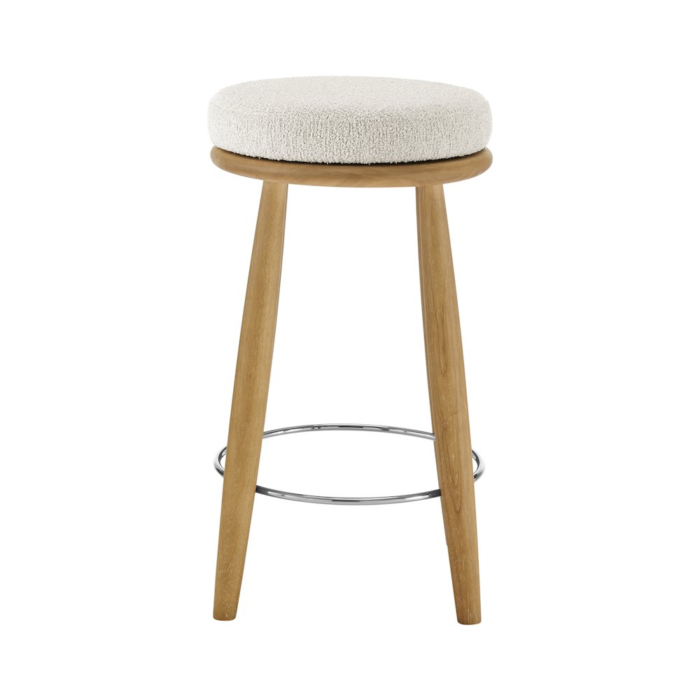 Deandre Boucle Backless Swivel Counter Stool. Picture 2