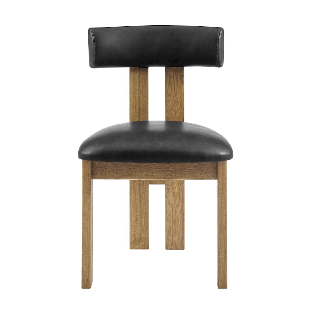 Hailey Faux Leather Dining Side Chair, (Set of 2). Picture 2