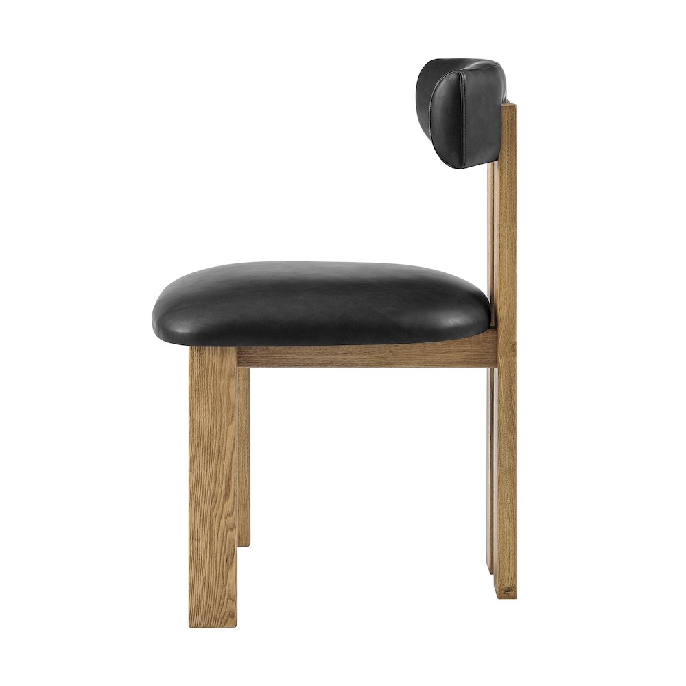 Hailey Faux Leather Dining Side Chair, (Set of 2). Picture 3