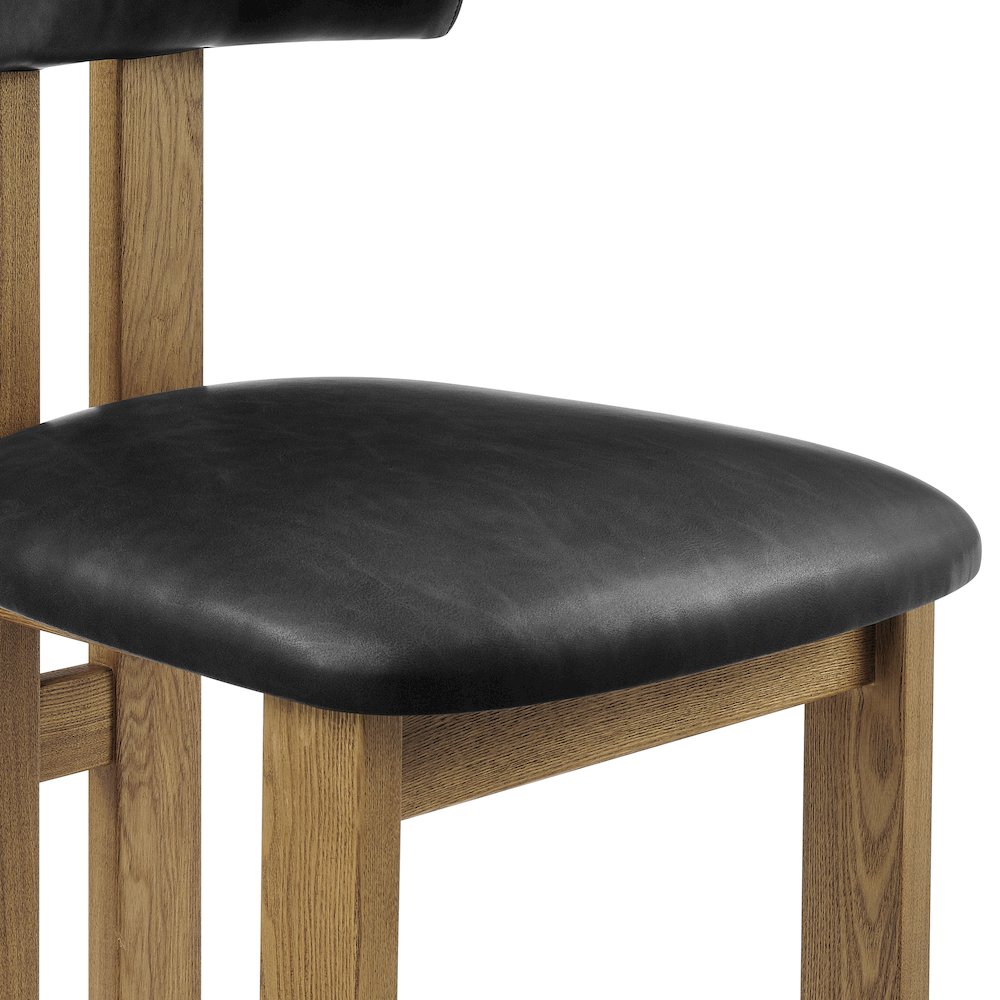 Hailey Faux Leather Dining Side Chair, (Set of 2). Picture 8