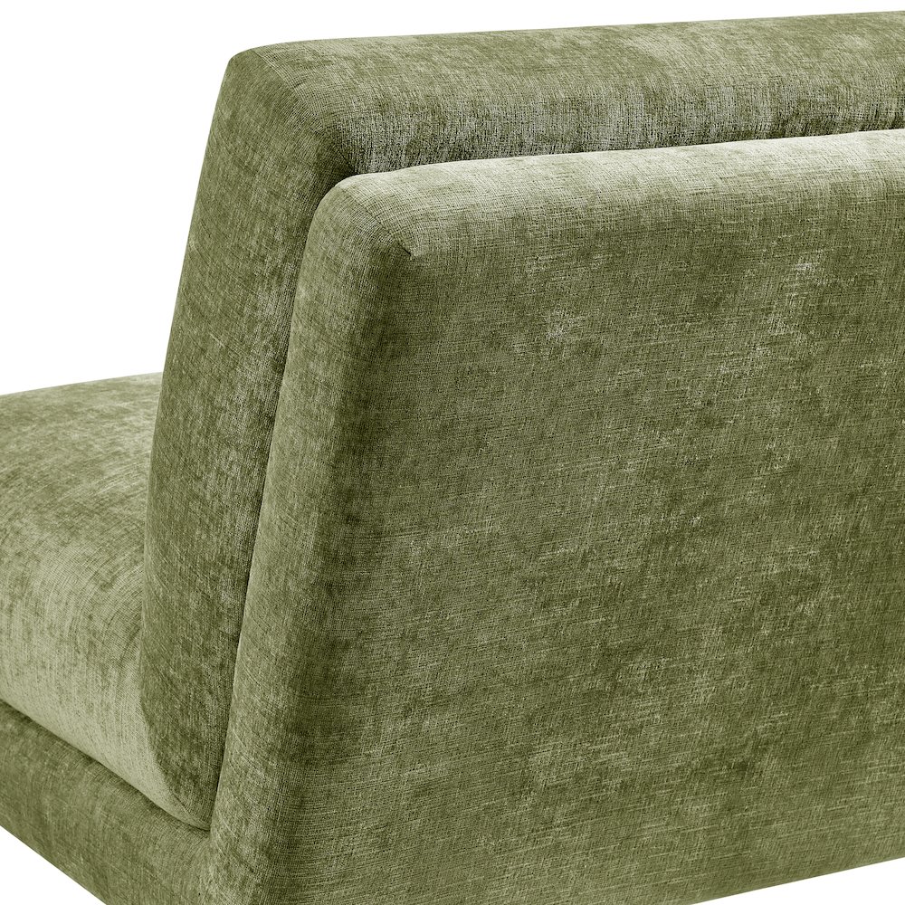 Zenda Chenille Swivel Accent Chair w/ Wooden Base. Picture 8