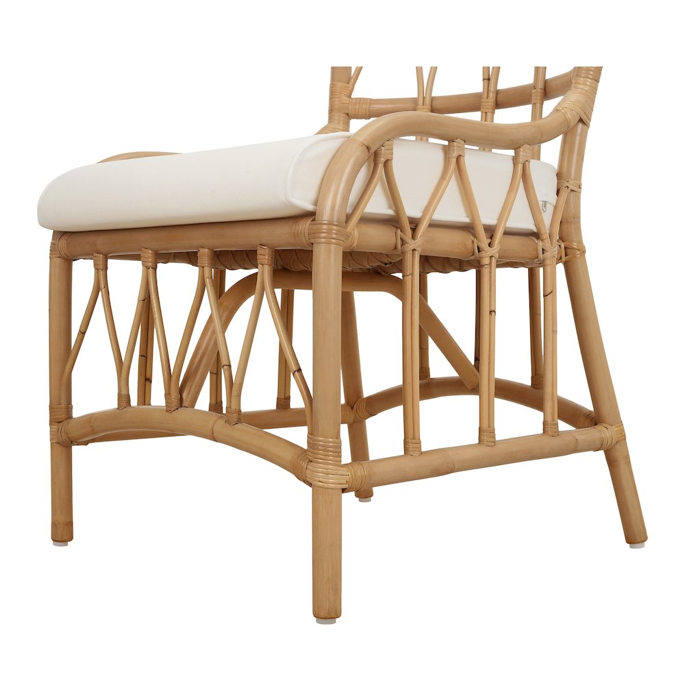 Ayanna Rattan Dining Side Chair - Natural Wheat. Picture 6