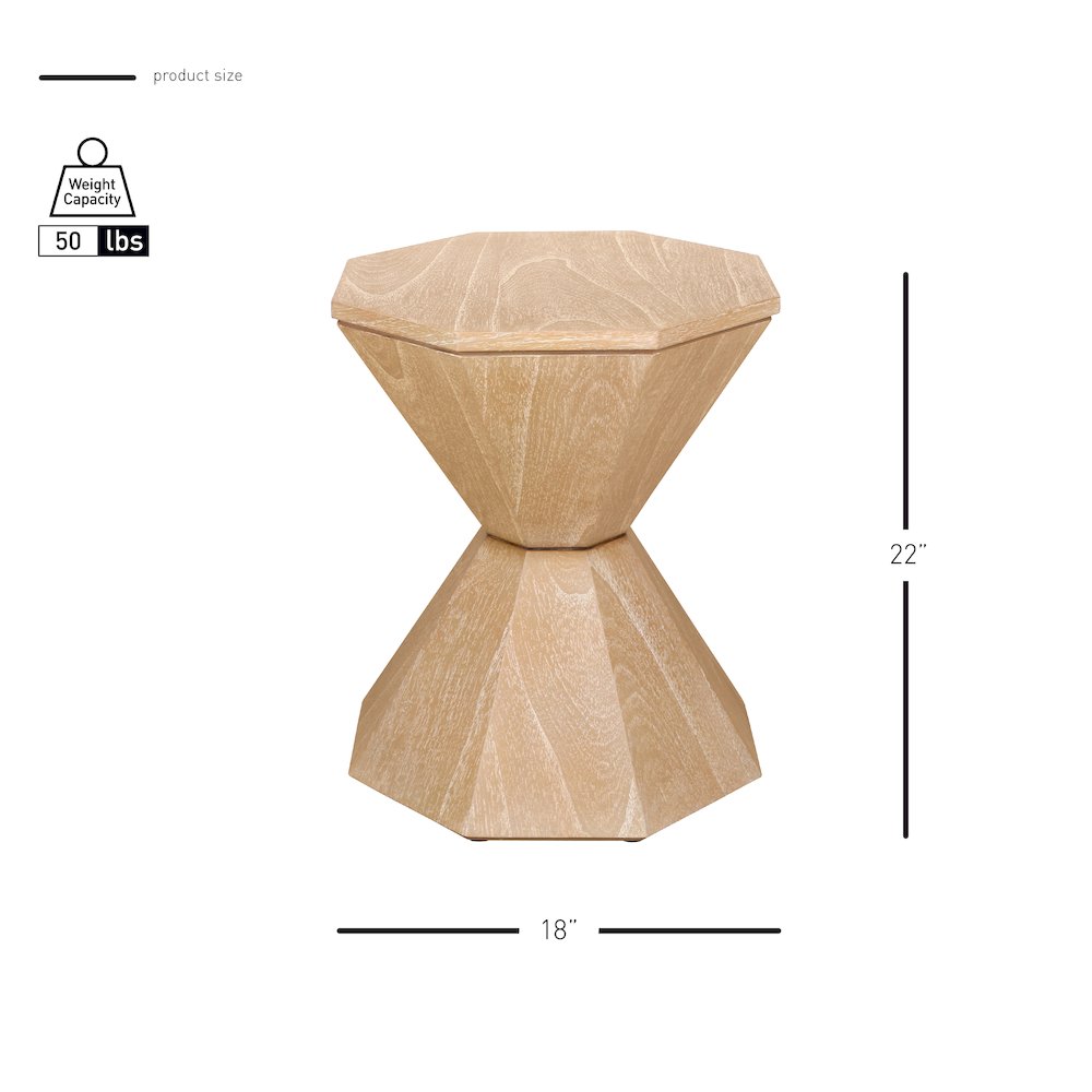 Muska Accent Table - Brushed Sand. Picture 8