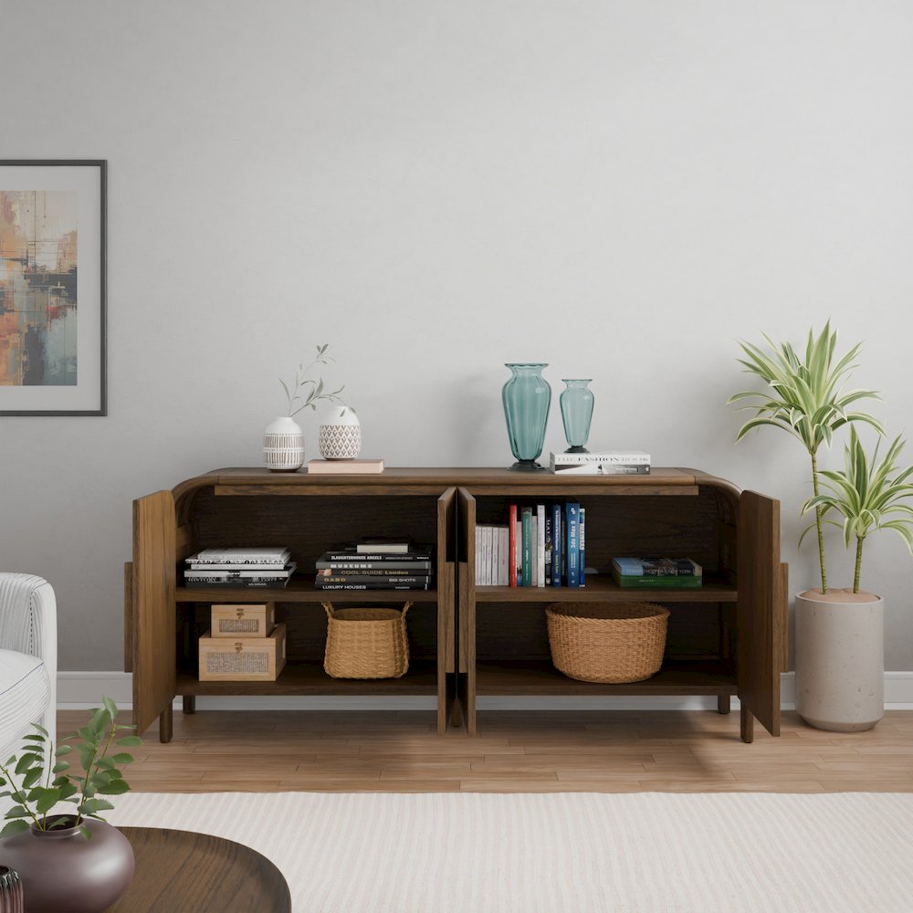 Serenia 4-Door Buffet - Walnut. Picture 10