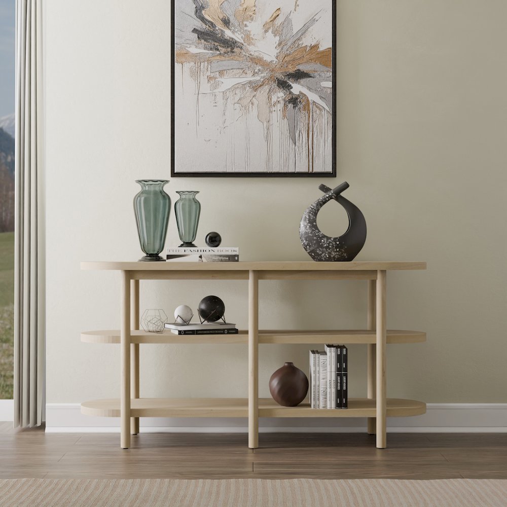 Lester Console Table - Weathered Sand. Picture 2