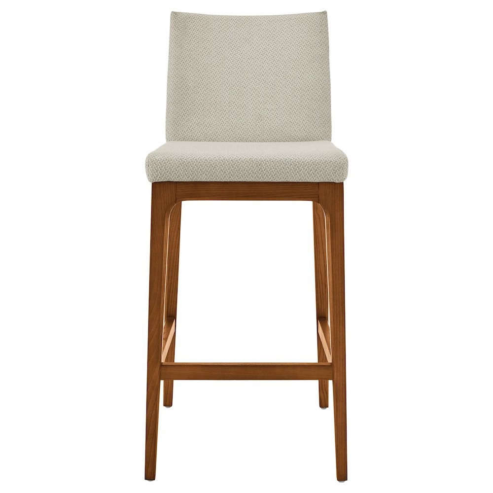 Devon Fabric Counter Stool Walnut Legs, (Set of 2). Picture 1