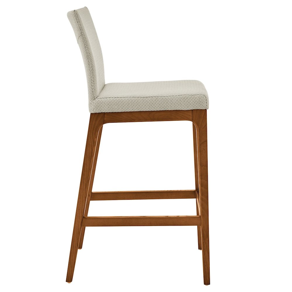 Devon Fabric Counter Stool Walnut Legs, (Set of 2). Picture 2