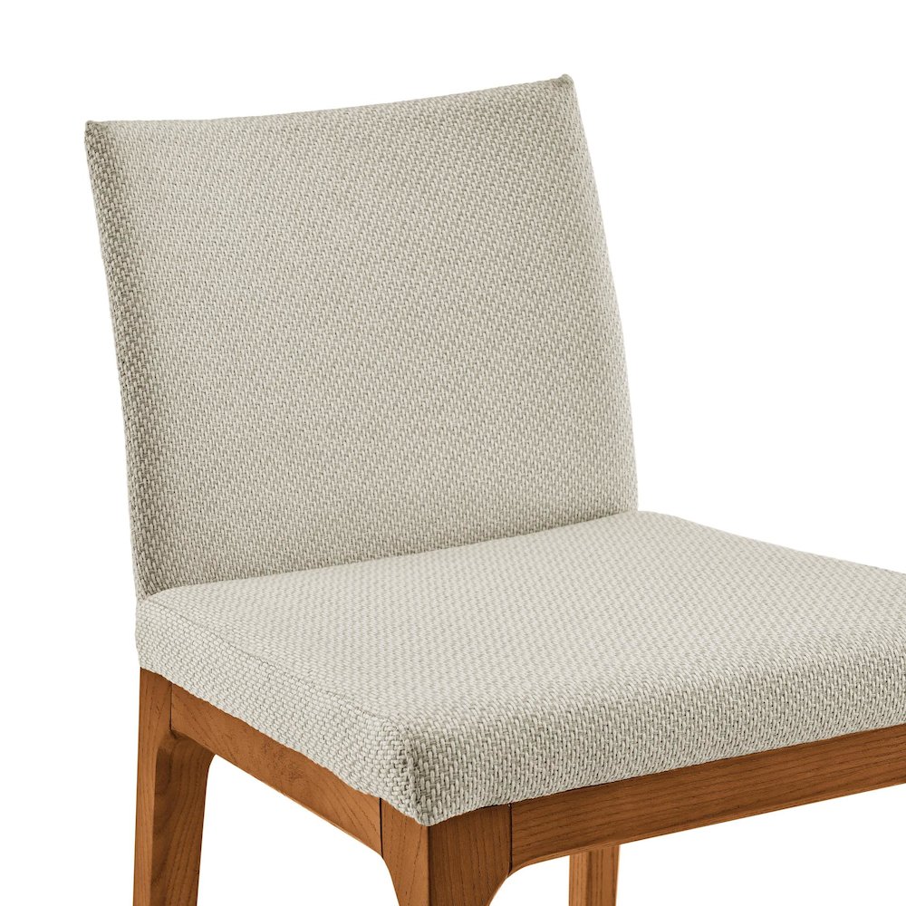Devon Fabric Counter Stool Walnut Legs, (Set of 2). Picture 5