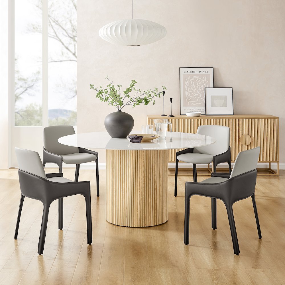 Stella Faux Leather Dining Side Chair, (Set of 2). Picture 10