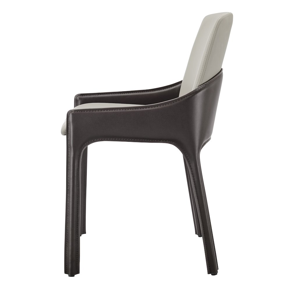 Stella Faux Leather Dining Side Chair, (Set of 2). Picture 3
