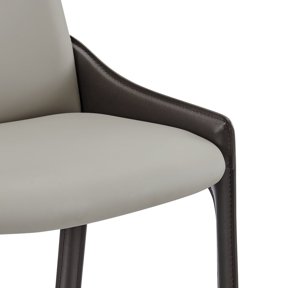 Stella Faux Leather Dining Side Chair, (Set of 2). Picture 8