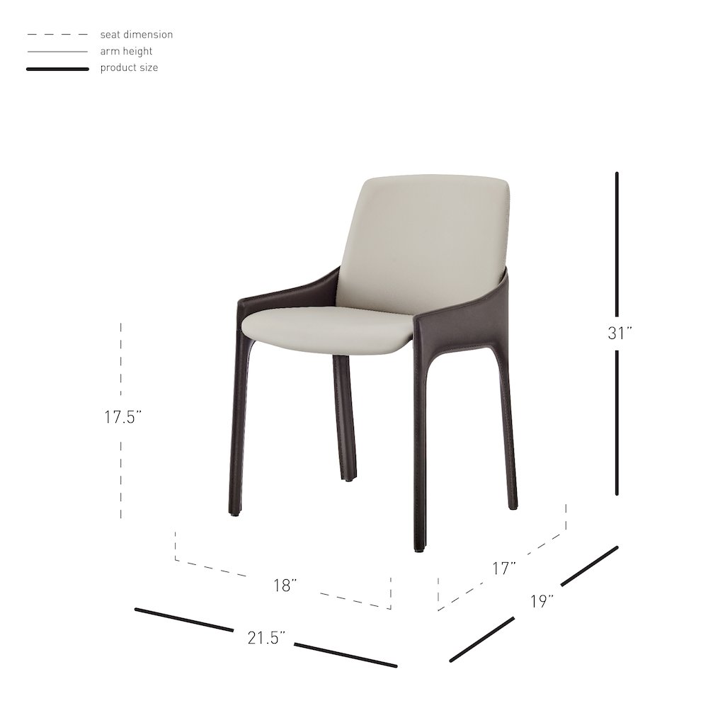 Stella Faux Leather Dining Side Chair, (Set of 2). Picture 11