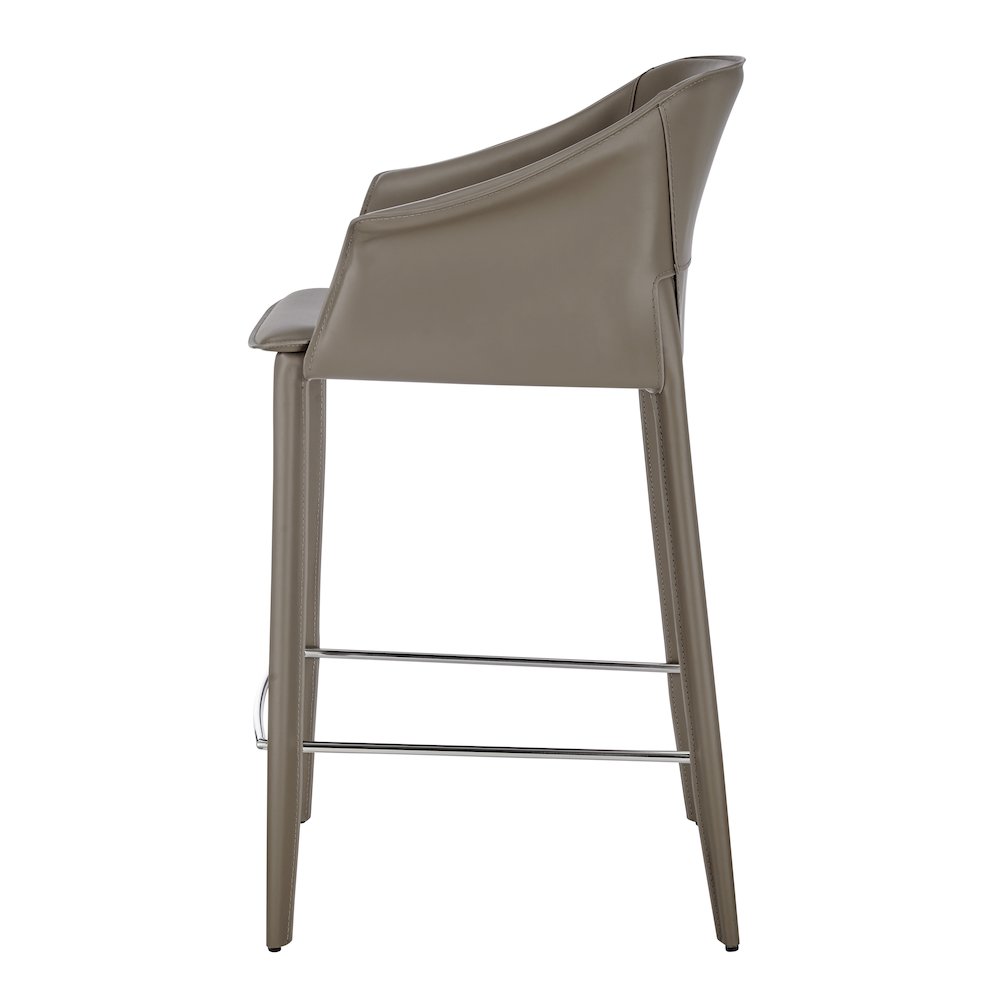 Callie Recycled Leather Counter Stool. Picture 3