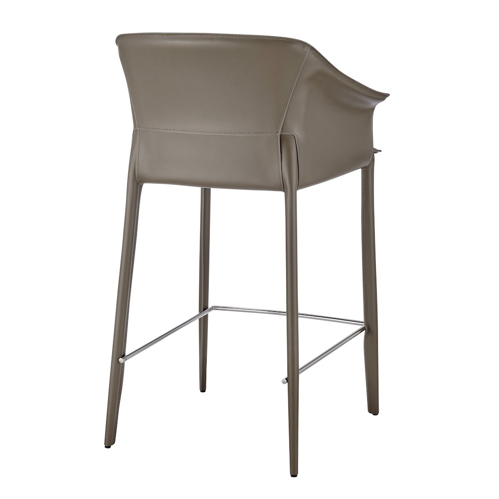 Callie Recycled Leather Counter Stool. Picture 5