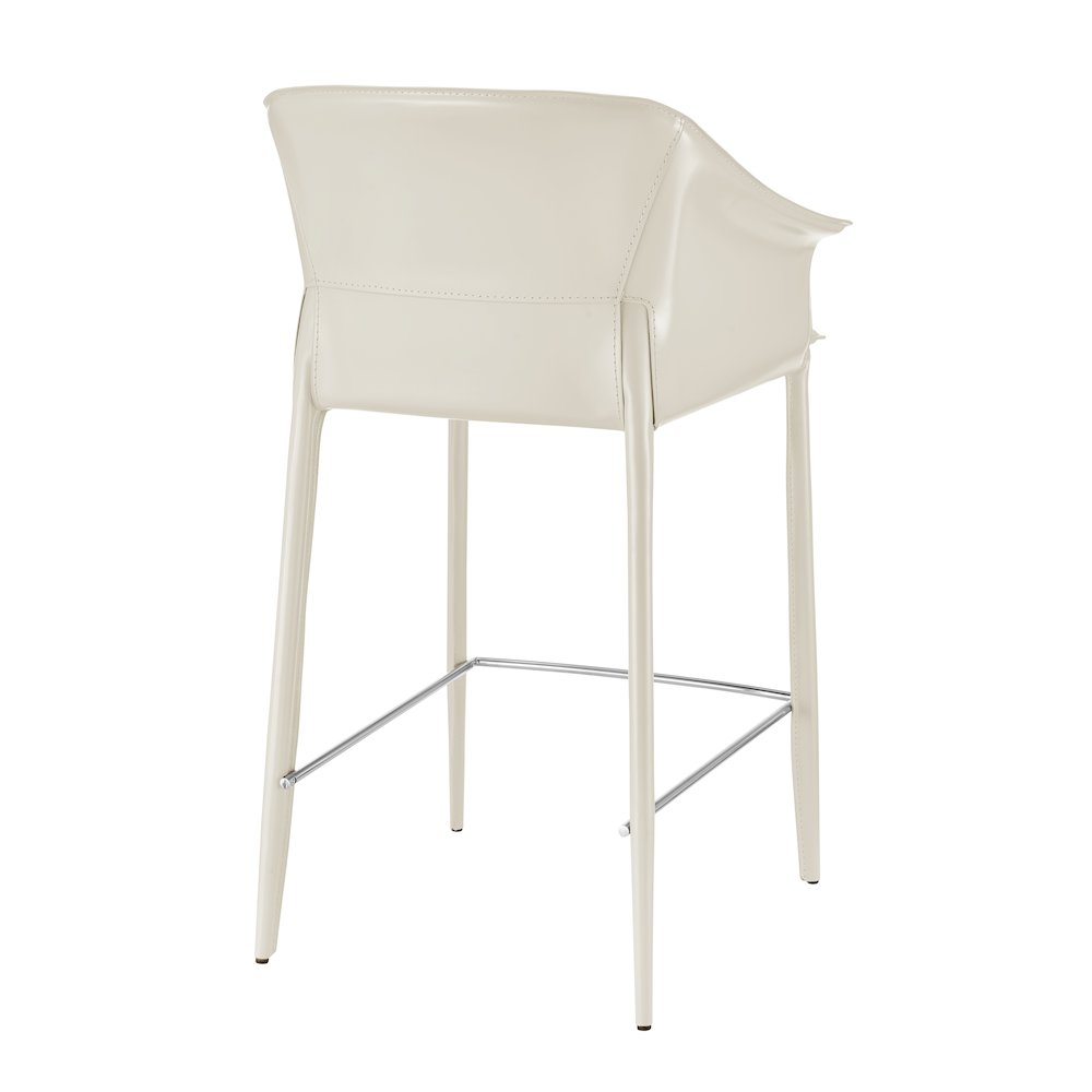 Callie Recycled Leather Counter Stool. Picture 5