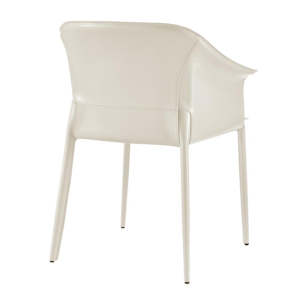 Callie Recycled Leather Dining Arm Chair. Picture 5