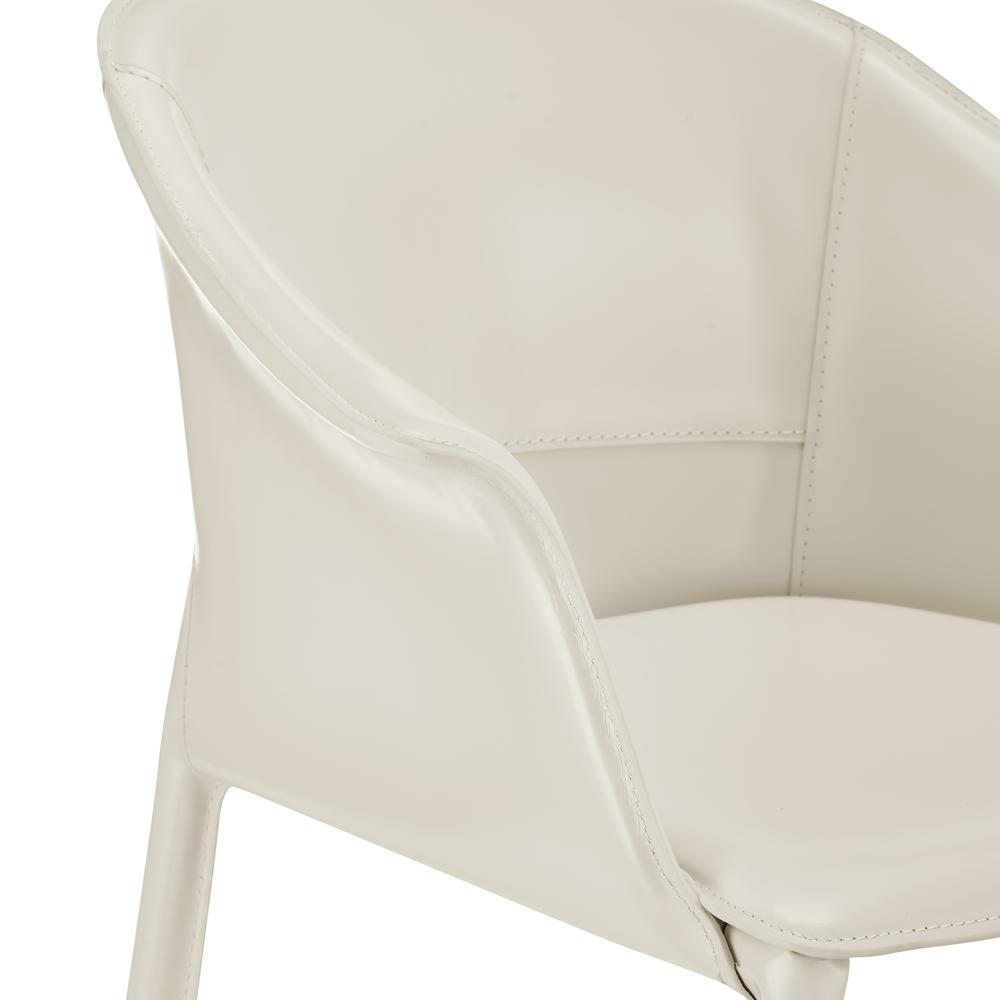 Callie Recycled Leather Dining Arm Chair. Picture 9
