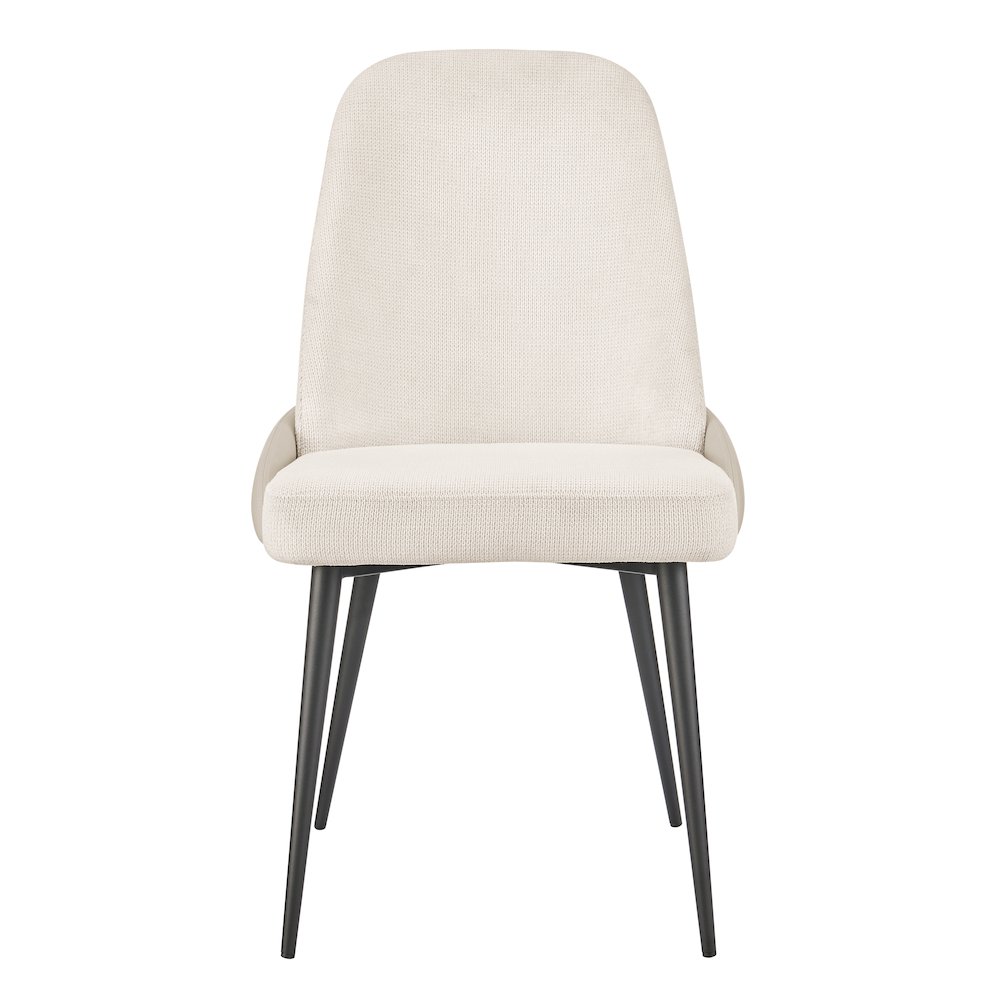 Elodie Linen/Faux Leather Dining Side Chair, (Set of 2). Picture 2