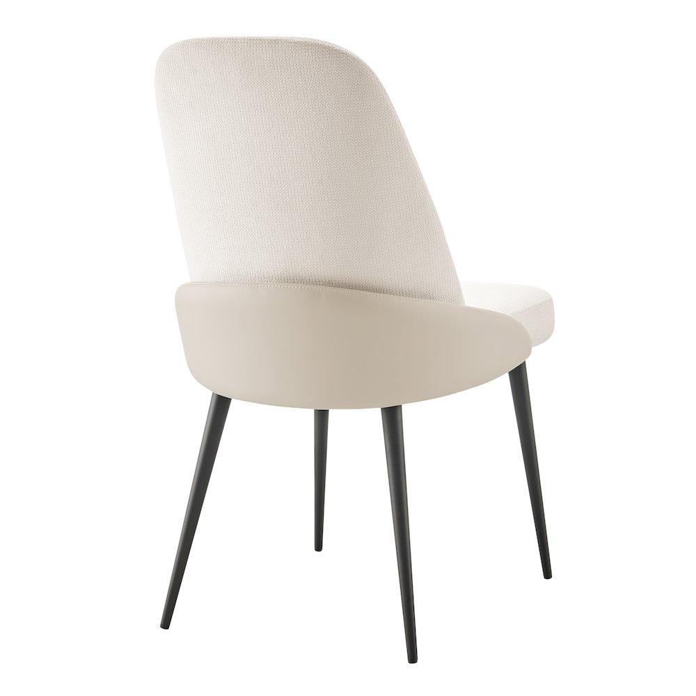 Elodie Linen/Faux Leather Dining Side Chair, (Set of 2). Picture 5