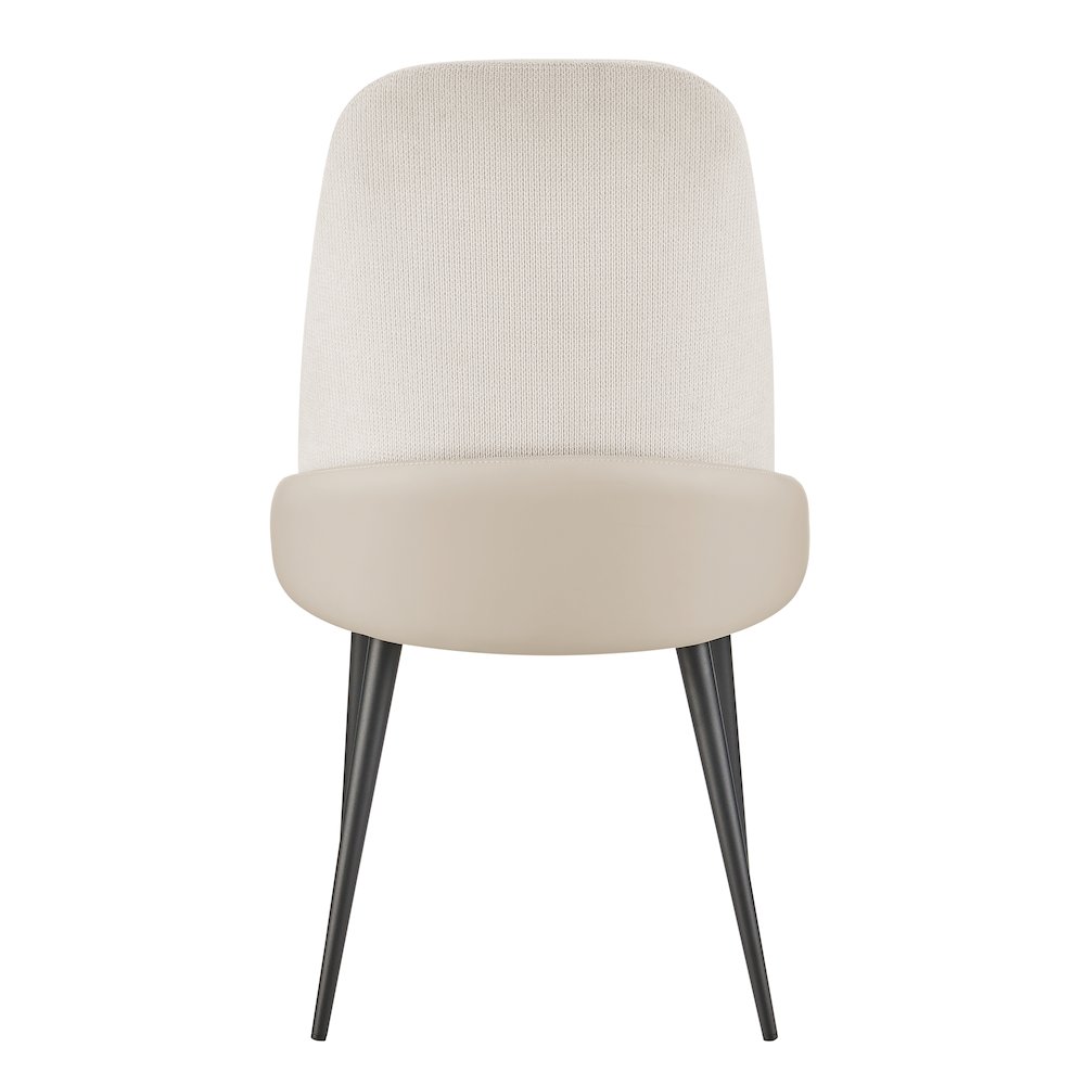 Elodie Linen/Faux Leather Dining Side Chair, (Set of 2). Picture 4