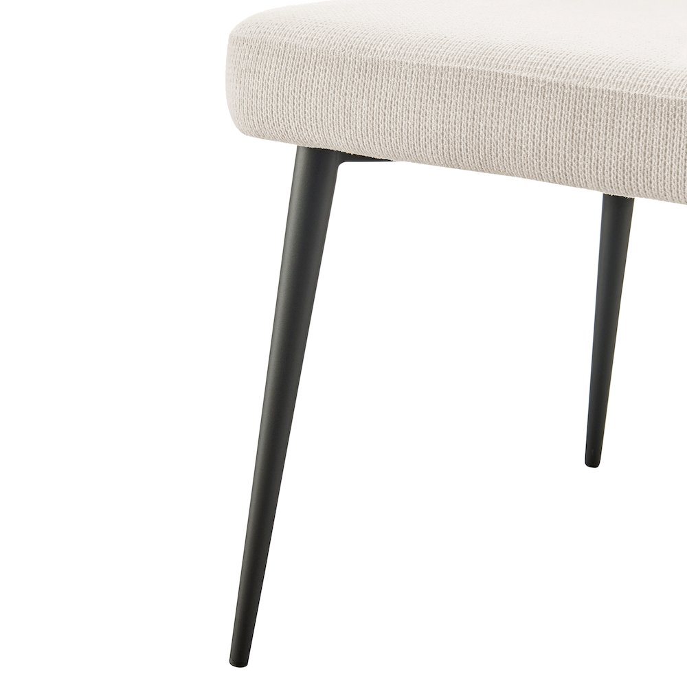 Elodie Linen/Faux Leather Dining Side Chair, (Set of 2). Picture 8