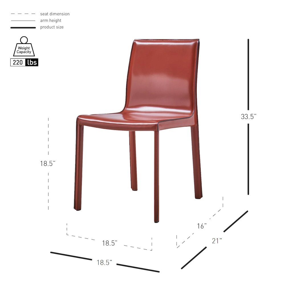 Gervin Recycled Leather Chair, (Set of 2). Picture 8