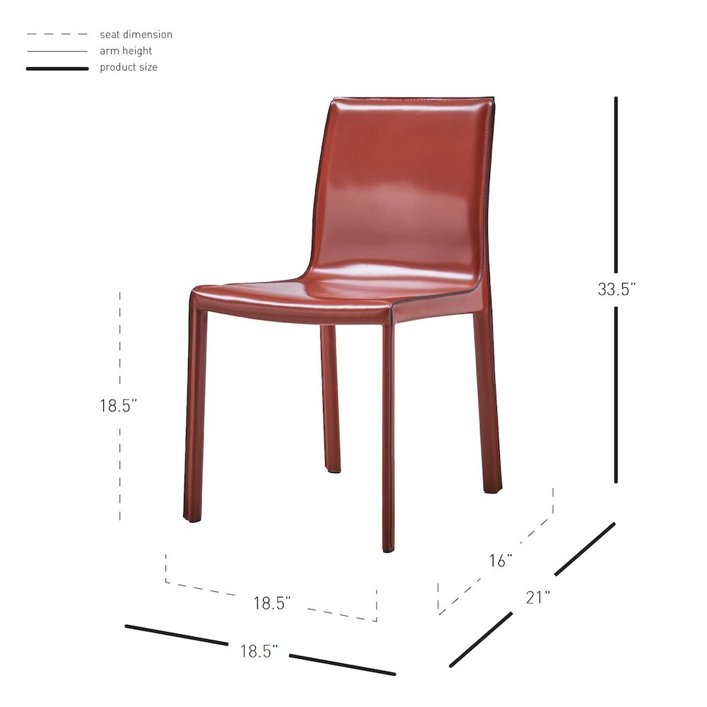 Gervin Recycled Leather Chair, (Set of 2). Picture 9