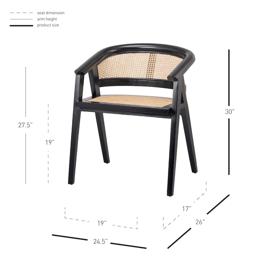 Seine Rattan Dining Chair. Picture 6