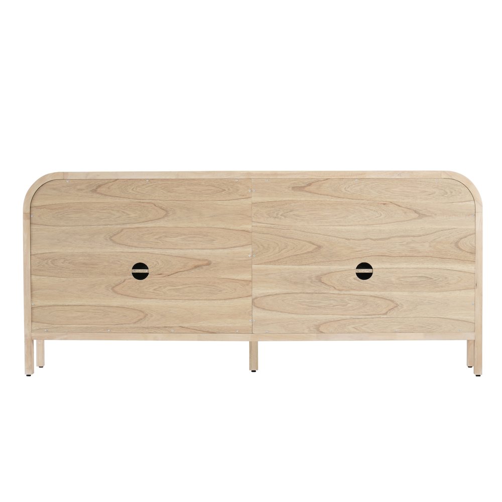 Serenia 4-Door Buffet - Weathered Sand. Picture 5