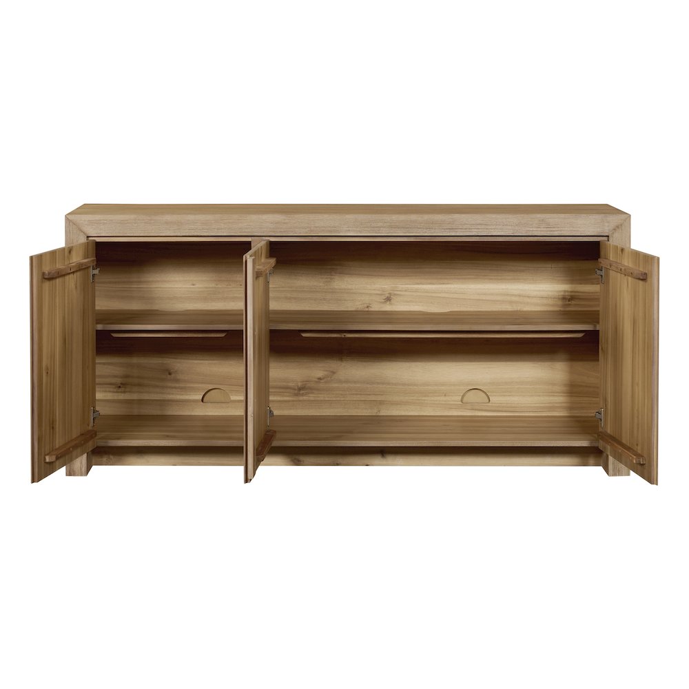 Zerano 3-Door Buffet - Brushed Smoke. Picture 7