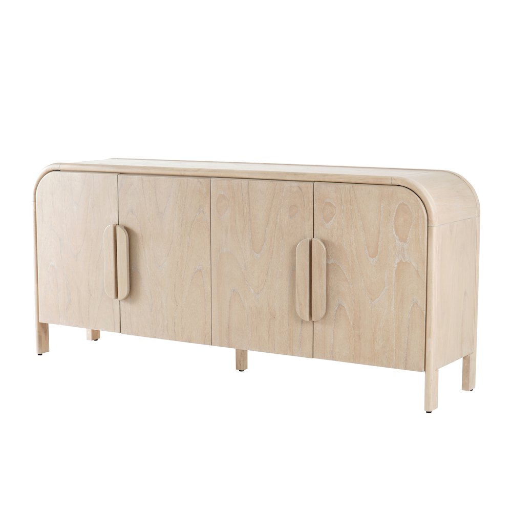 Serenia 4-Door Buffet - Weathered Sand. Picture 1
