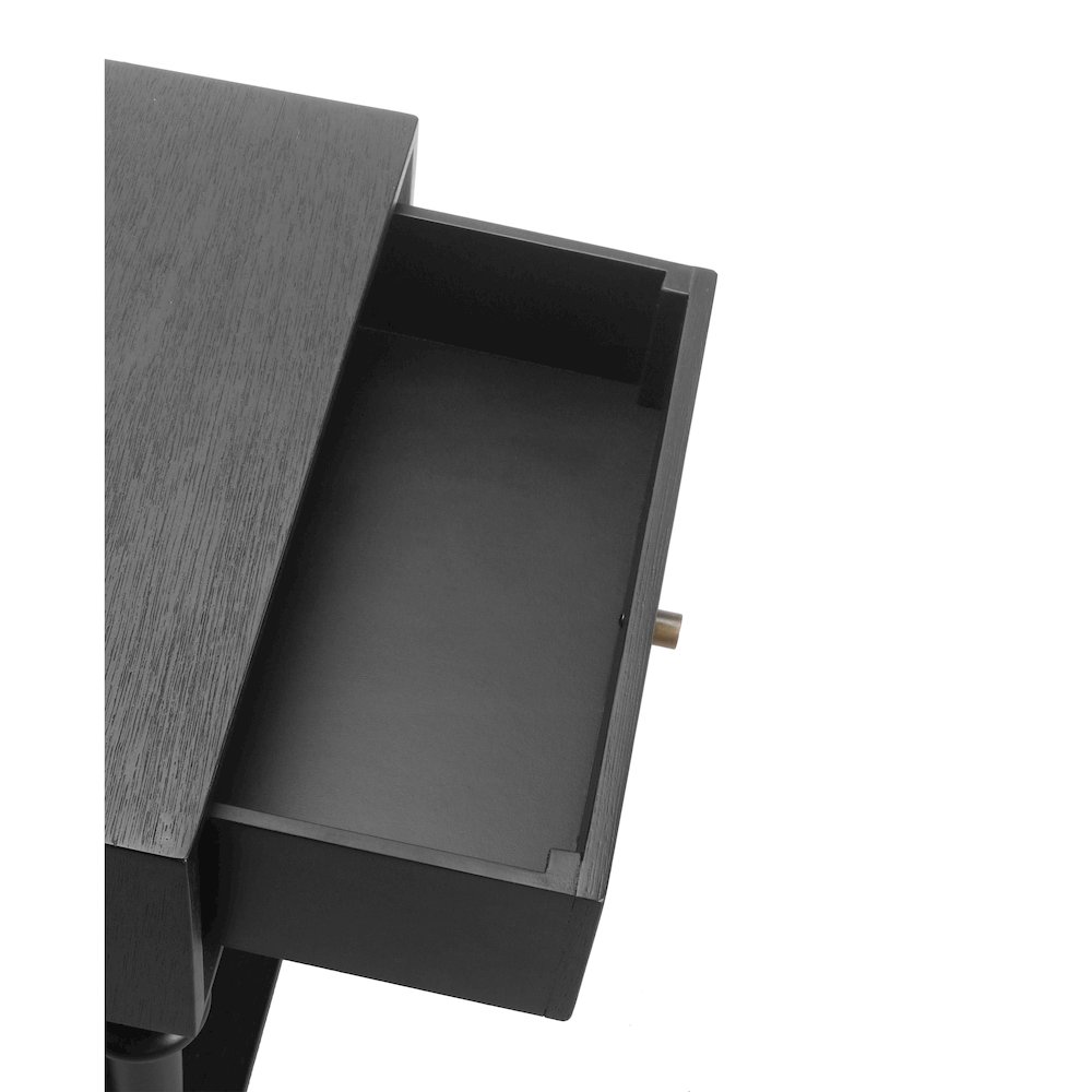Romilda 1-Drawer Accent Table - Black. Picture 9