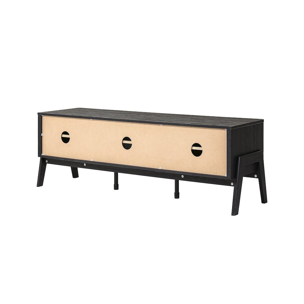 Heaton Low TV Stand - Black. Picture 8