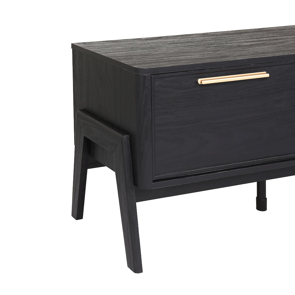 Heaton Low TV Stand - Black. Picture 10