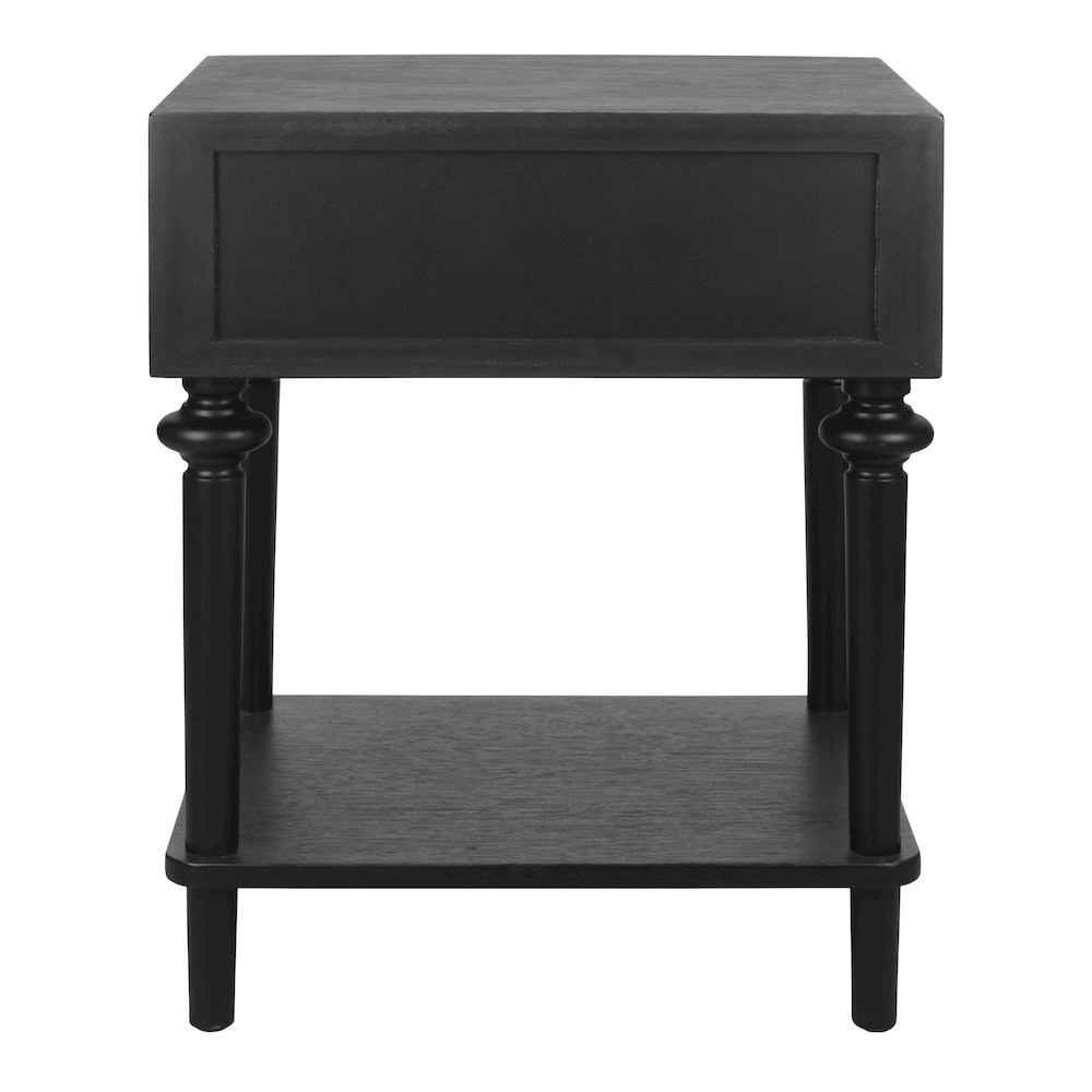 Romilda 1-Drawer Accent Table - Black. Picture 5