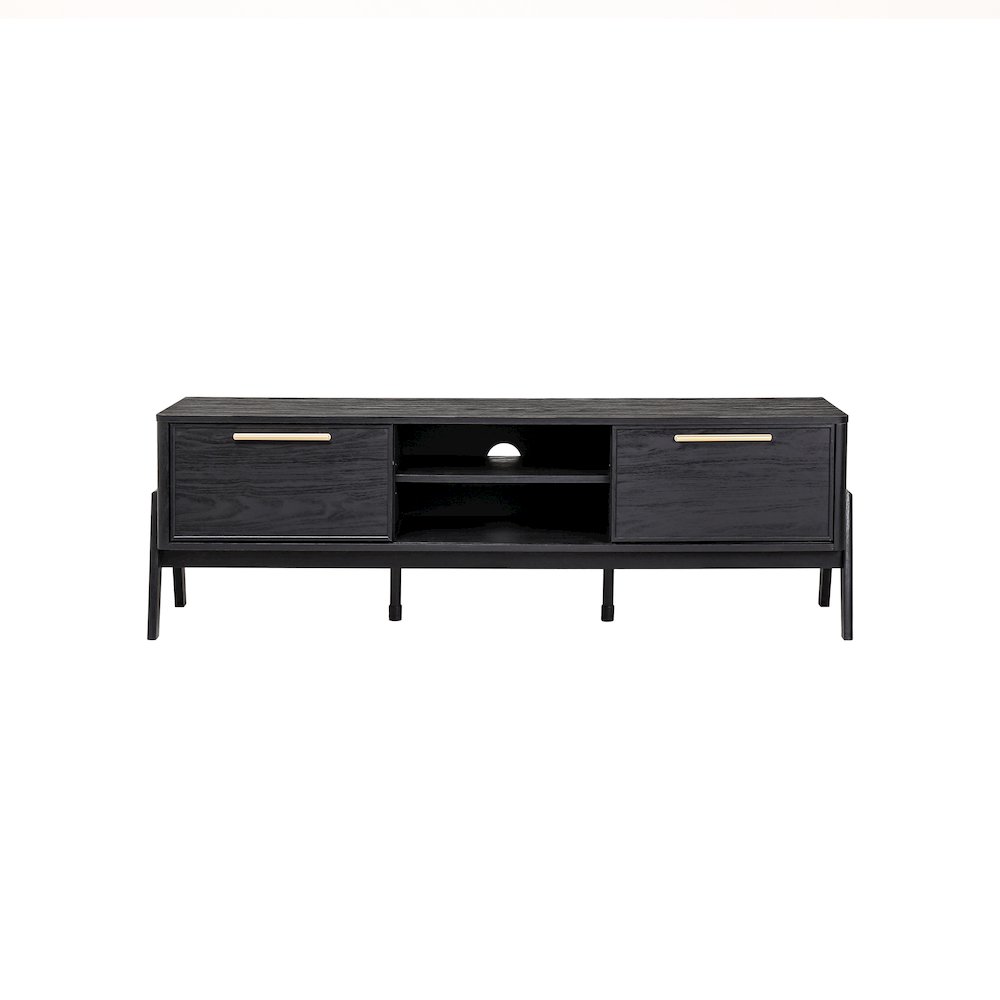 Heaton Low TV Stand - Black. Picture 4