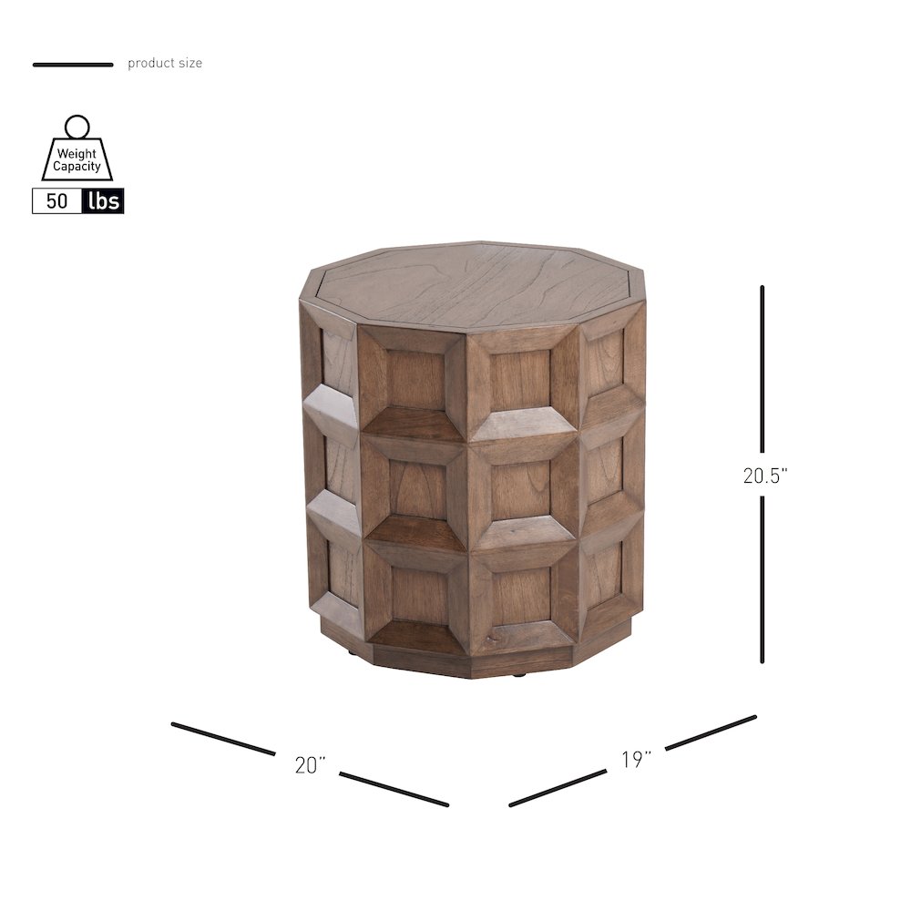 Finnan Accent Table - Walnut. Picture 7