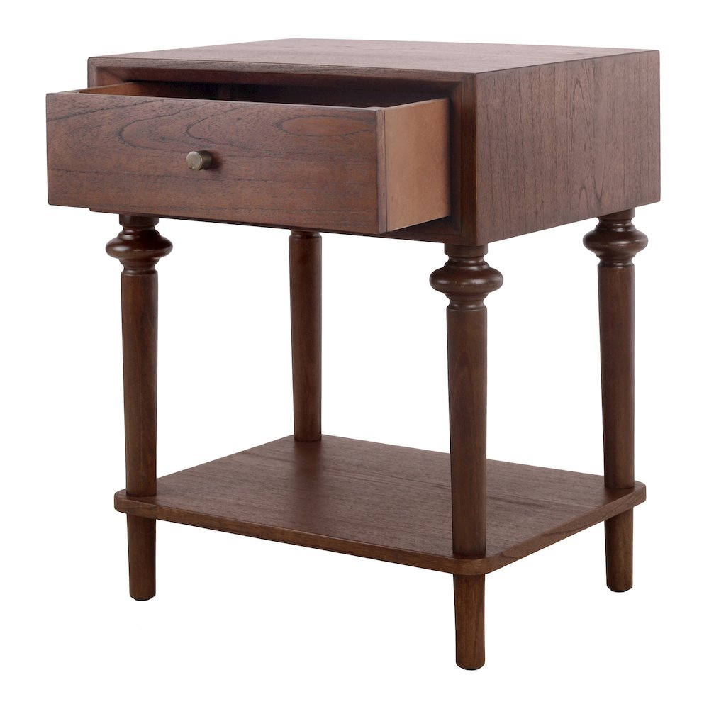 Romilda 1-Drawer Accent Table - Walnut. Picture 8