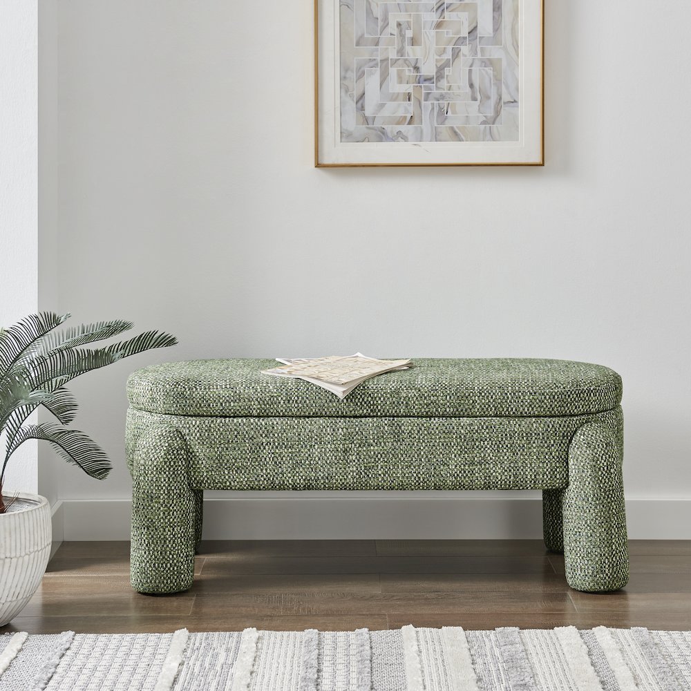 Bowden Bench - Salzburg Green Chenille. Picture 2