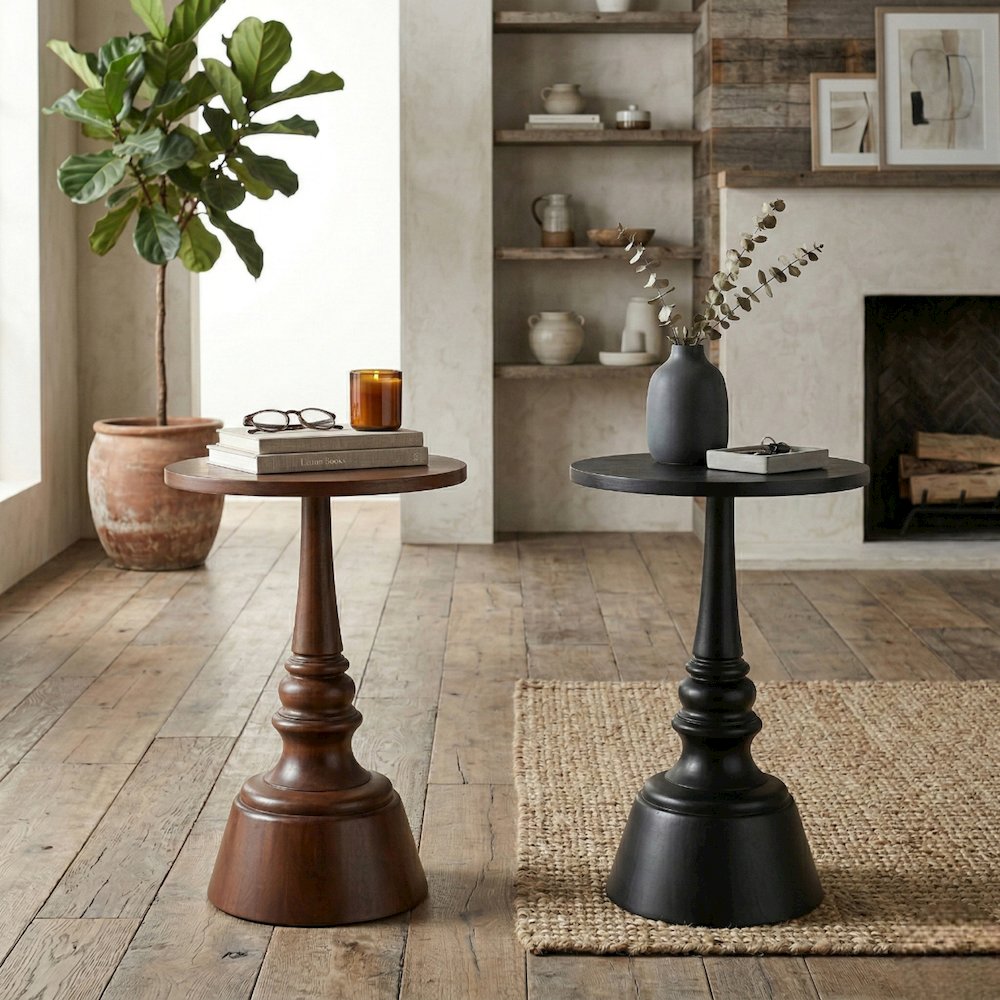 Lumi Accent Table - Black. Picture 2