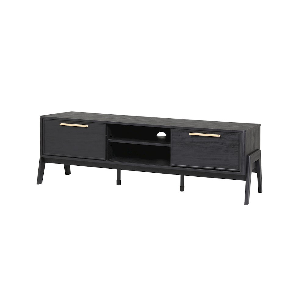 Heaton Low TV Stand - Black. Picture 1