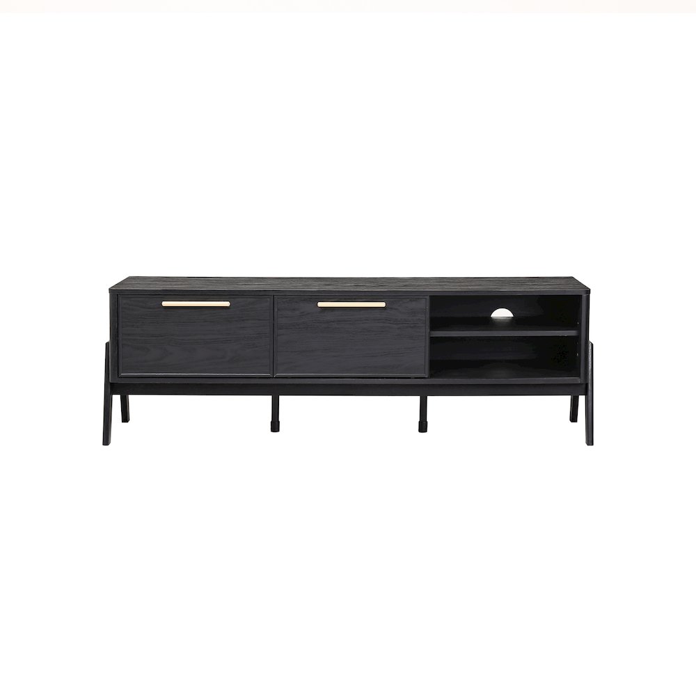 Heaton Low TV Stand - Black. Picture 5