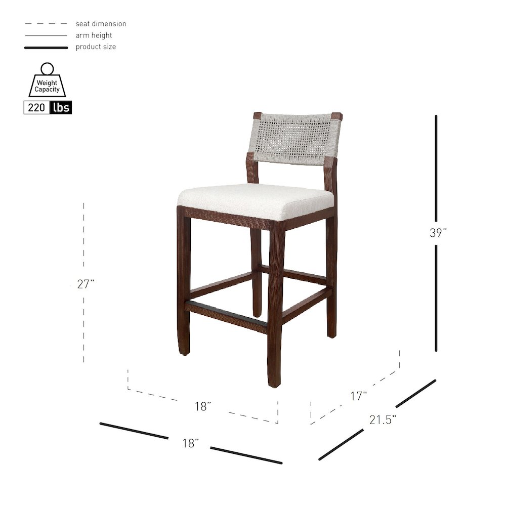 Pierre Rope Counter Stool. Picture 12