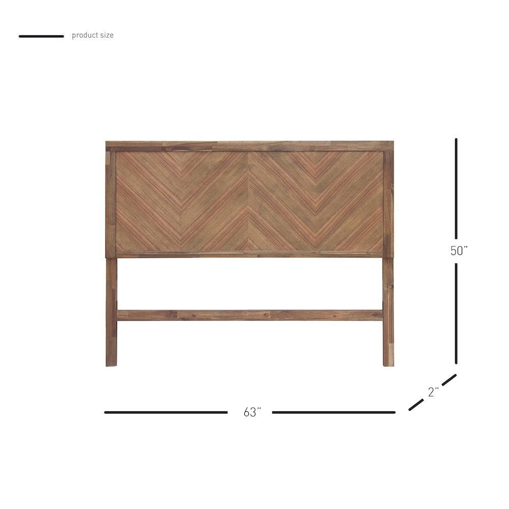 Piero Chevron Queen Headboard. Picture 7