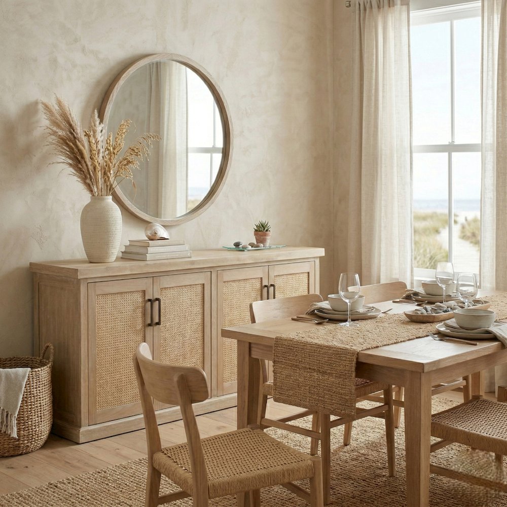Armoni 4-Door Buffet - Brushed Sand. Picture 14