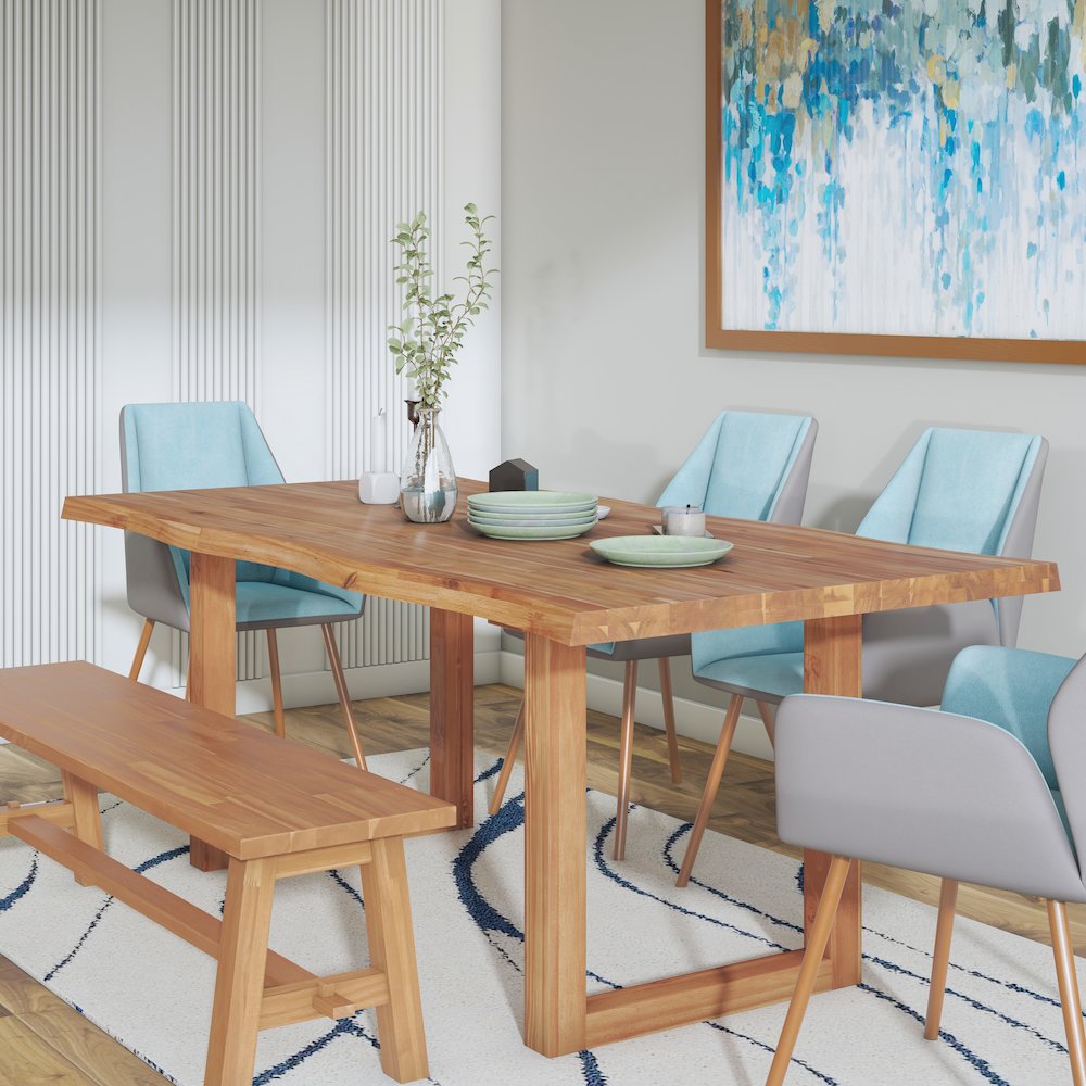 Windsor 79" Live-Edge Dining Table. Picture 6