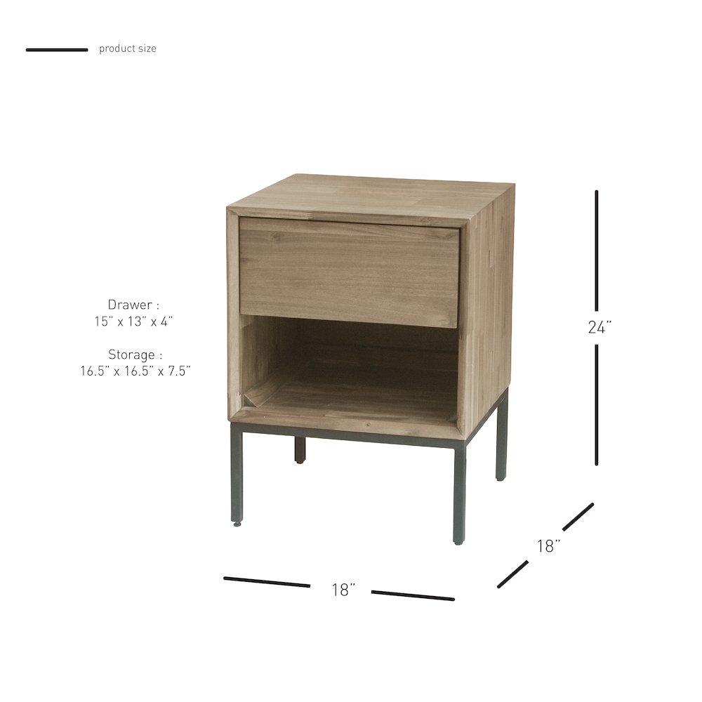 Hathaway Nightstand/Side Table. Picture 6